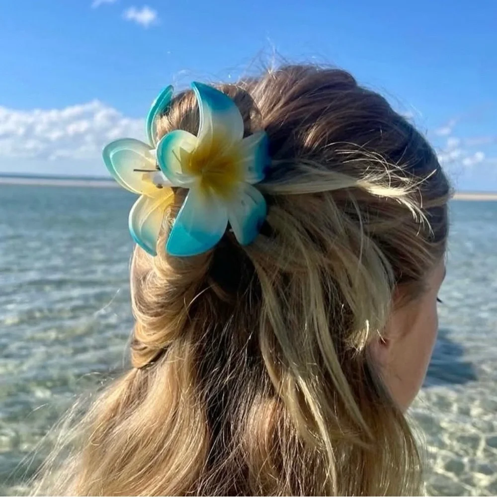 3PC Plumeria Claw Clip 🌸🫧🐚